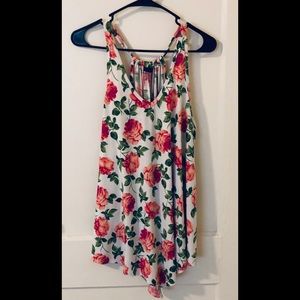 First Love Swing Sleeveless Floral Top SZ 2X